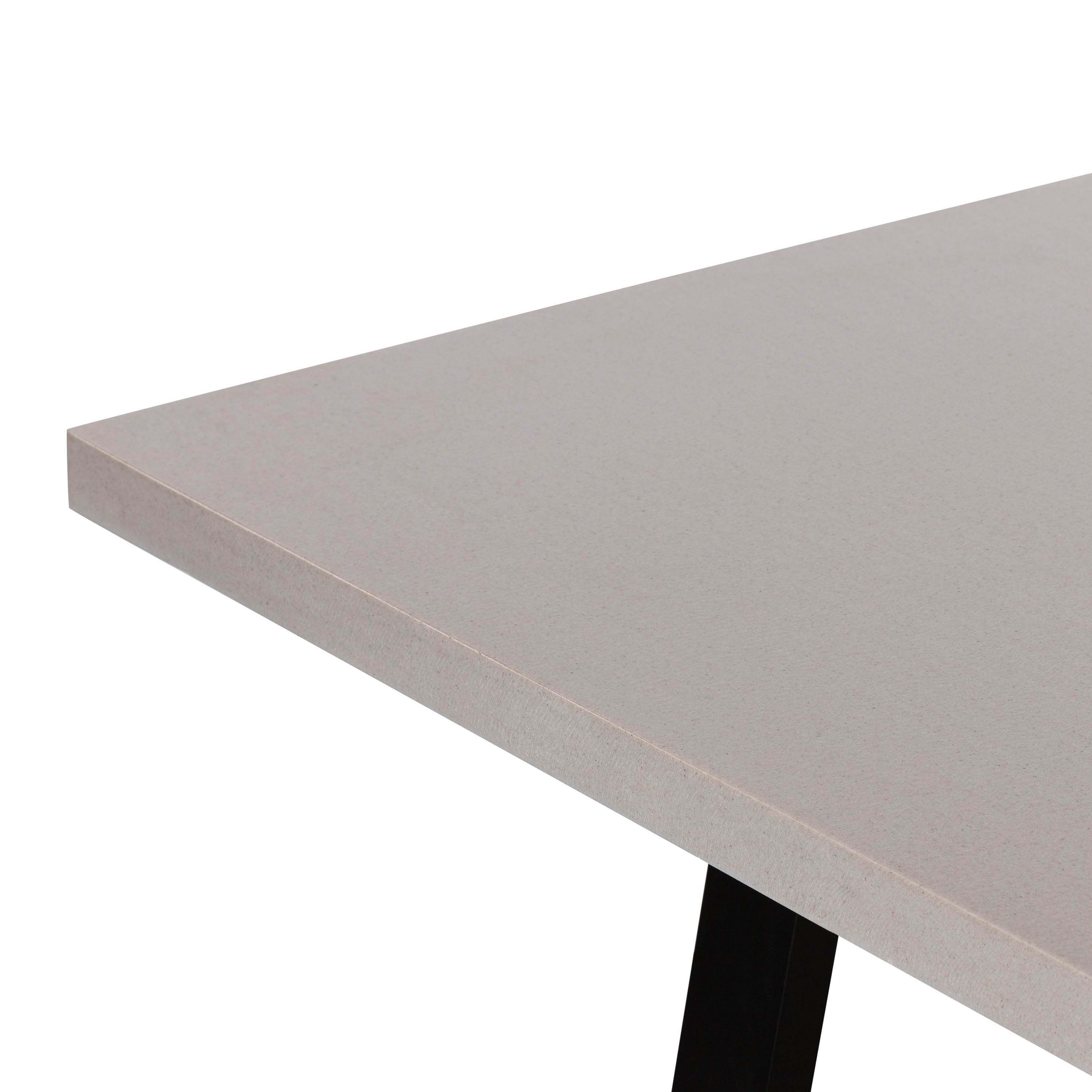 2.25m Sierra Bench Seat | Beach with Black powder Coated legs