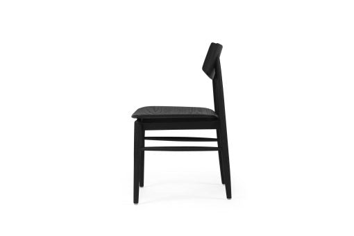 Harvey Dining Chair- Black American Oak - www.elkstone.com.au
