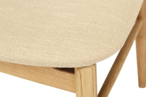 Harvey Dining Chair- Natural Oak with Padded Seat - www.elkstone.com.au