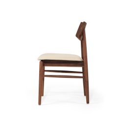 Harvey Dining Chair- Walnut Timber frame with cushioned seat - www.elkstone.com.au