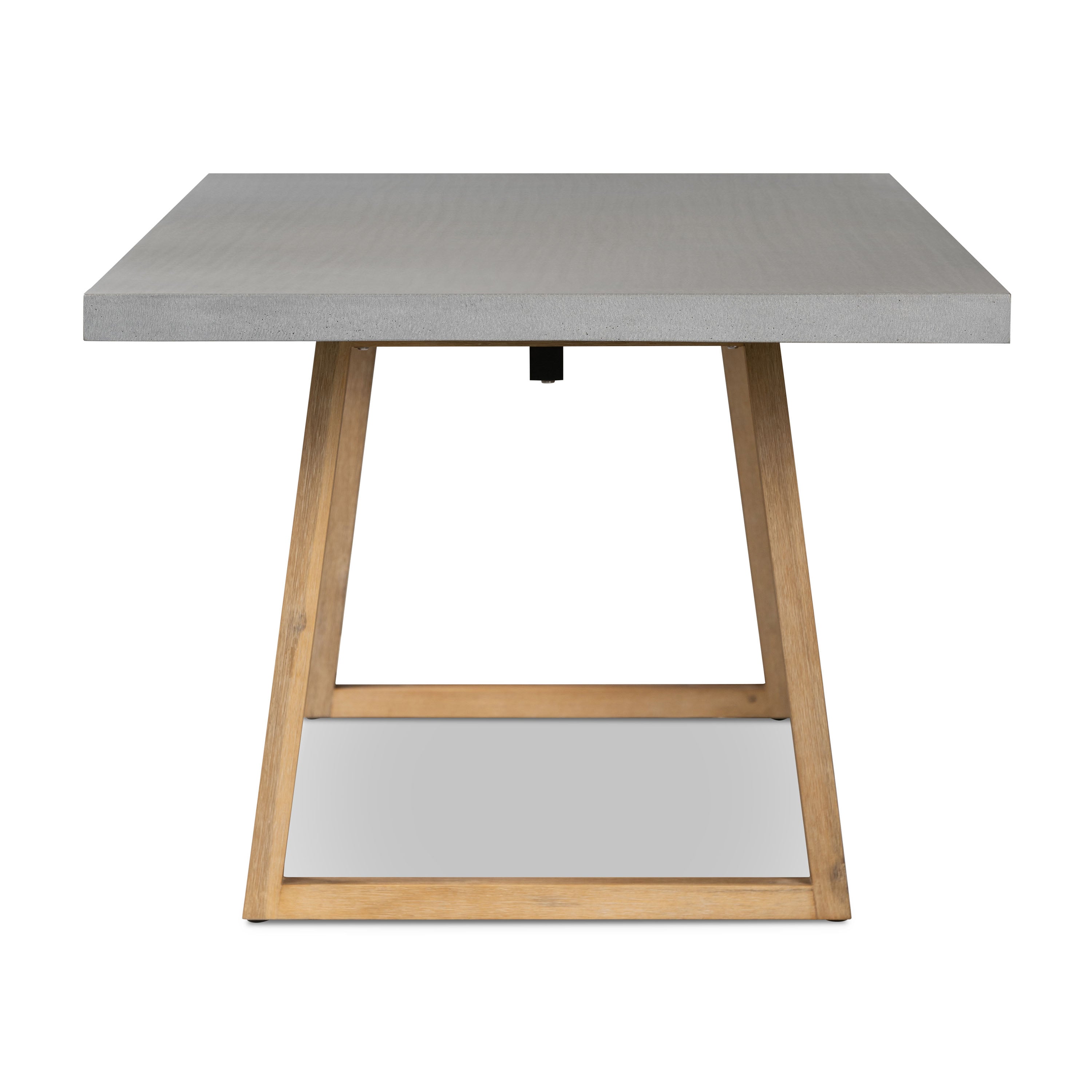 3.0m Sierra Rectangular Dining Table | Pebble Grey with Light Honey Acacia Wood Legs - www.elkstone.com.au