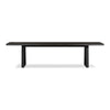 2.4m Sierra Rectangular Dining Table | Ebony Black with Black Metal Legs - www.elkstone.com.au