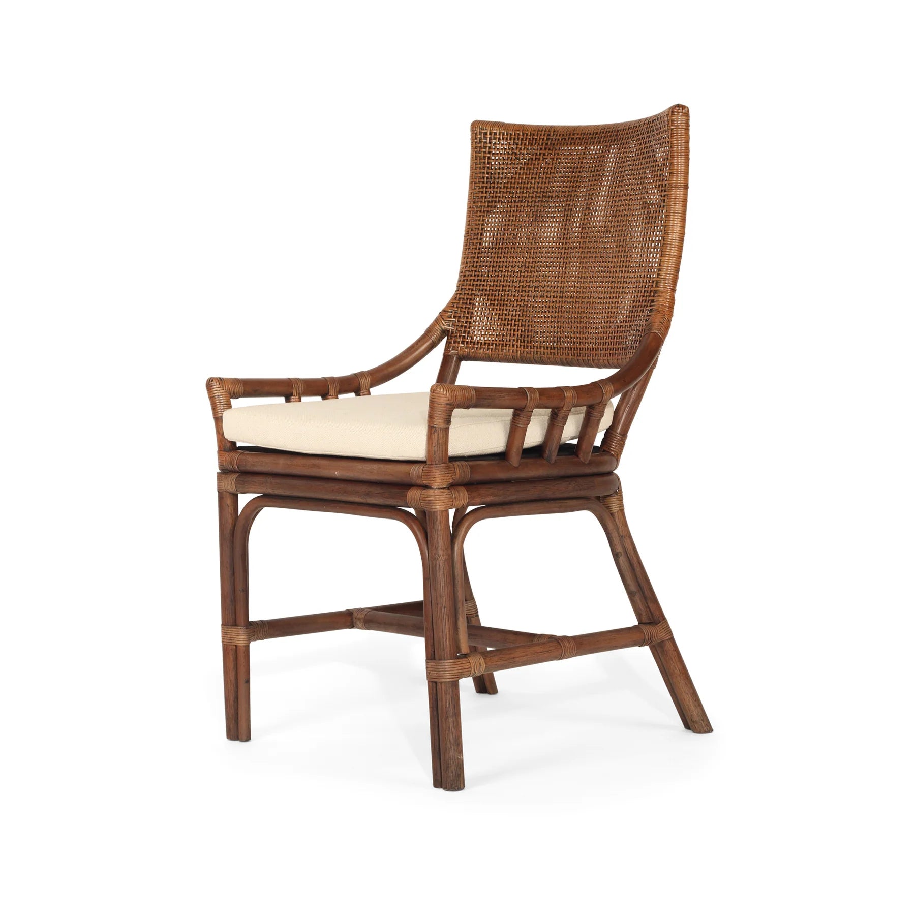 Kimberley Dining Chairs Dark Wash Rattan - www.elkstone.com.au
