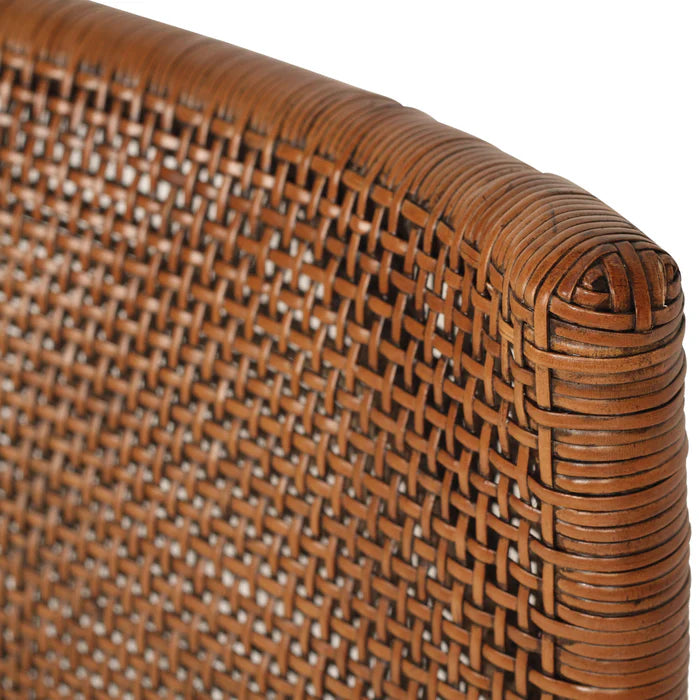 Kimberley Dining Chairs Dark Wash Rattan - www.elkstone.com.au