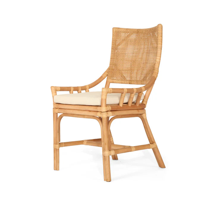 Kimberley Dining Chair Natural Rattan - www.elkstone.com.au