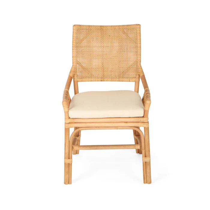 Kimberley Dining Chair Natural Rattan - www.elkstone.com.au