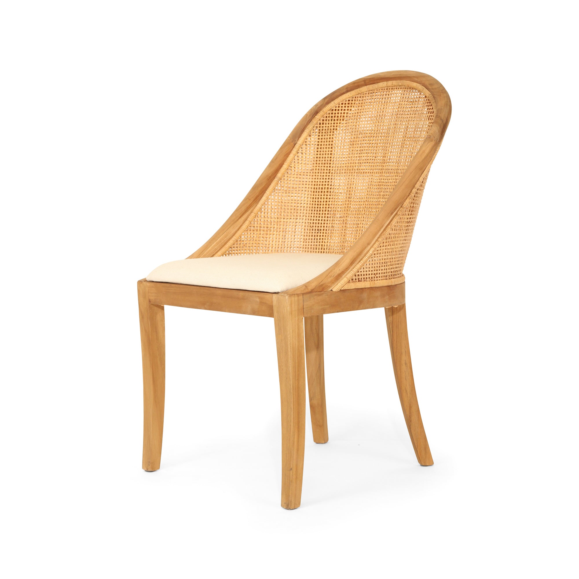 Manley Dining Chair| Natural Rattan and Timber - www.elkstone.com.au