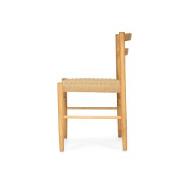 Ontario Dining Chair - Oak frame with woven Ratan Seat - www.elkstone.com.au