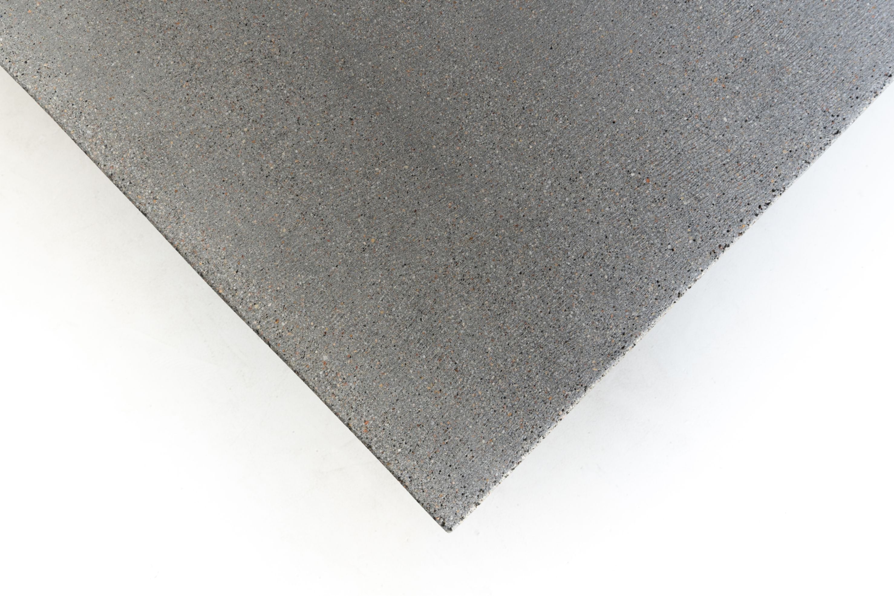 1.65m Sierra Bench Seat | Speckled Grey with Black Metal Legs - www.elkstone.com.au