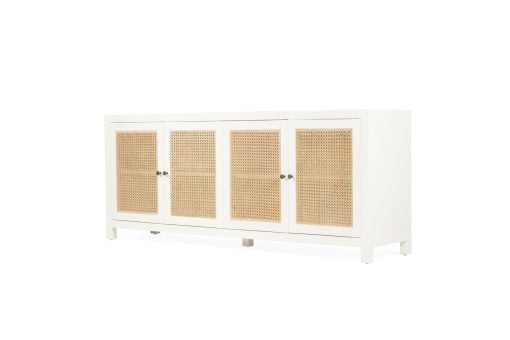 Tambo 4 door sideboard - White - www.elkstone.com.au
