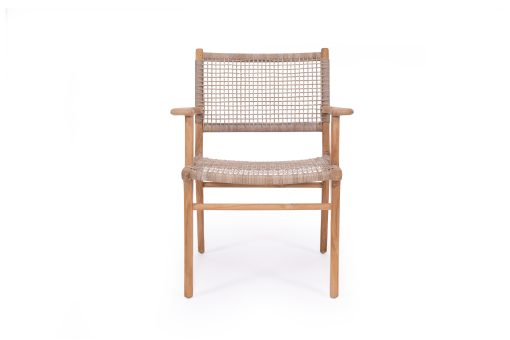 Stradbroke Armchair - Washed grey | Teak frame - www.elkstone.com.au