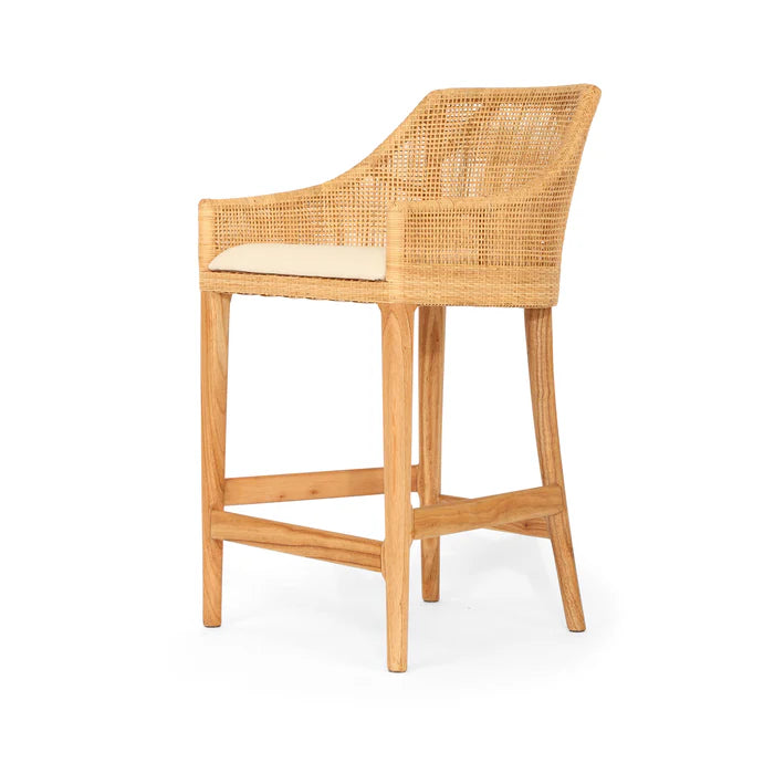Yamba Counter stool Natural Rattan - www.elkstone.com.au