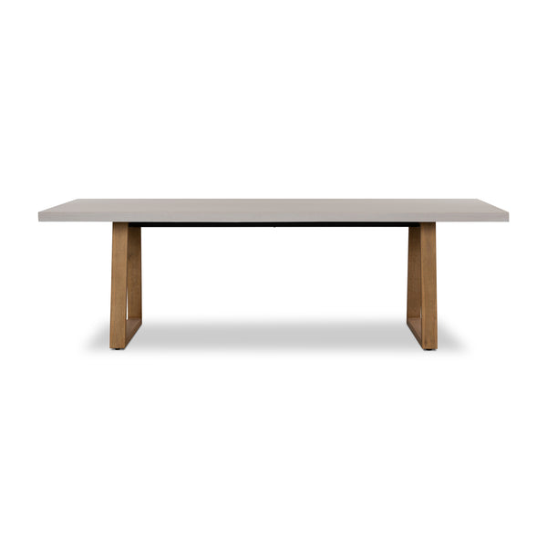 1.8 Beach Sierra Elkstone Dining Table| Ivory wash timber legs