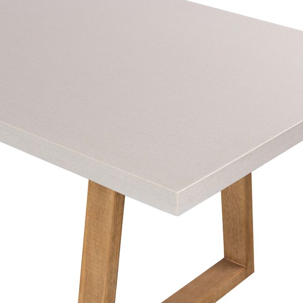 1.6m Sierra Rectangular DiningTable| BEACH with Light Honey Acacia Legs - www.elkstone.com.au
