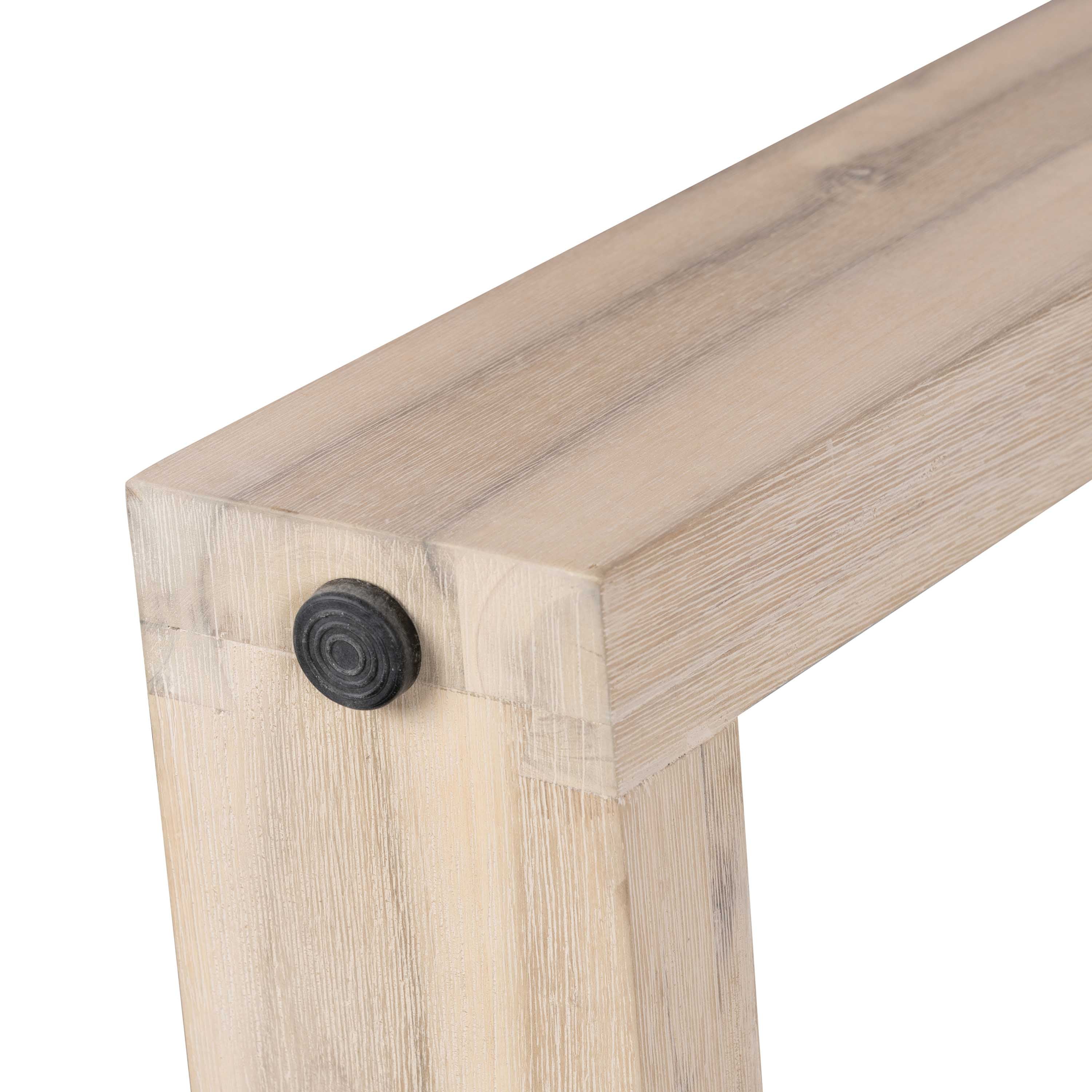 2.4m eTerrazzo Rectangular Dining Table | Ivory Coast with Wide Ivory Wash Legs - www.elkstone.com.au