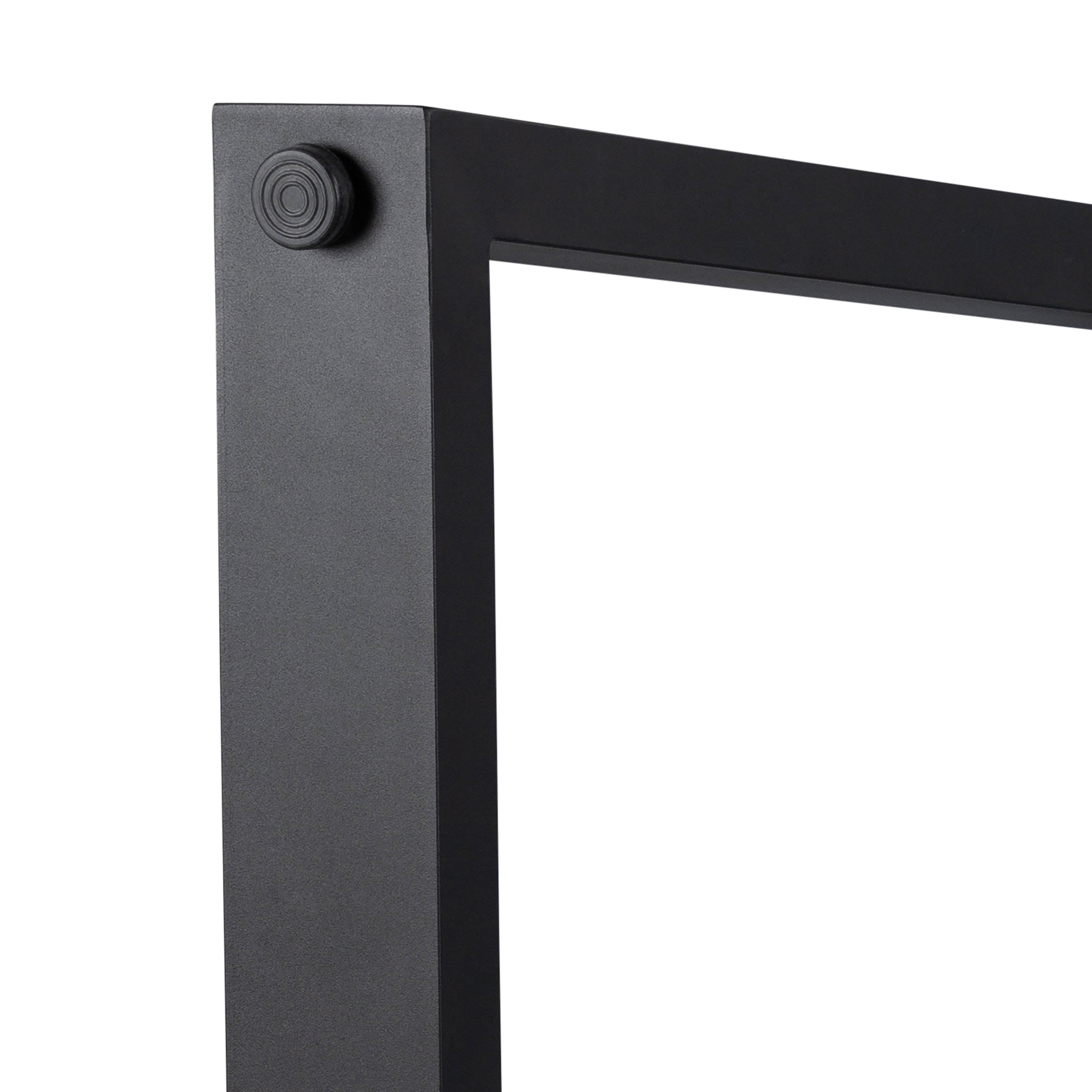 3.0m Sierra Rectangular Dining Table | Beige with Black Metal Legs - www.elkstone.com.au