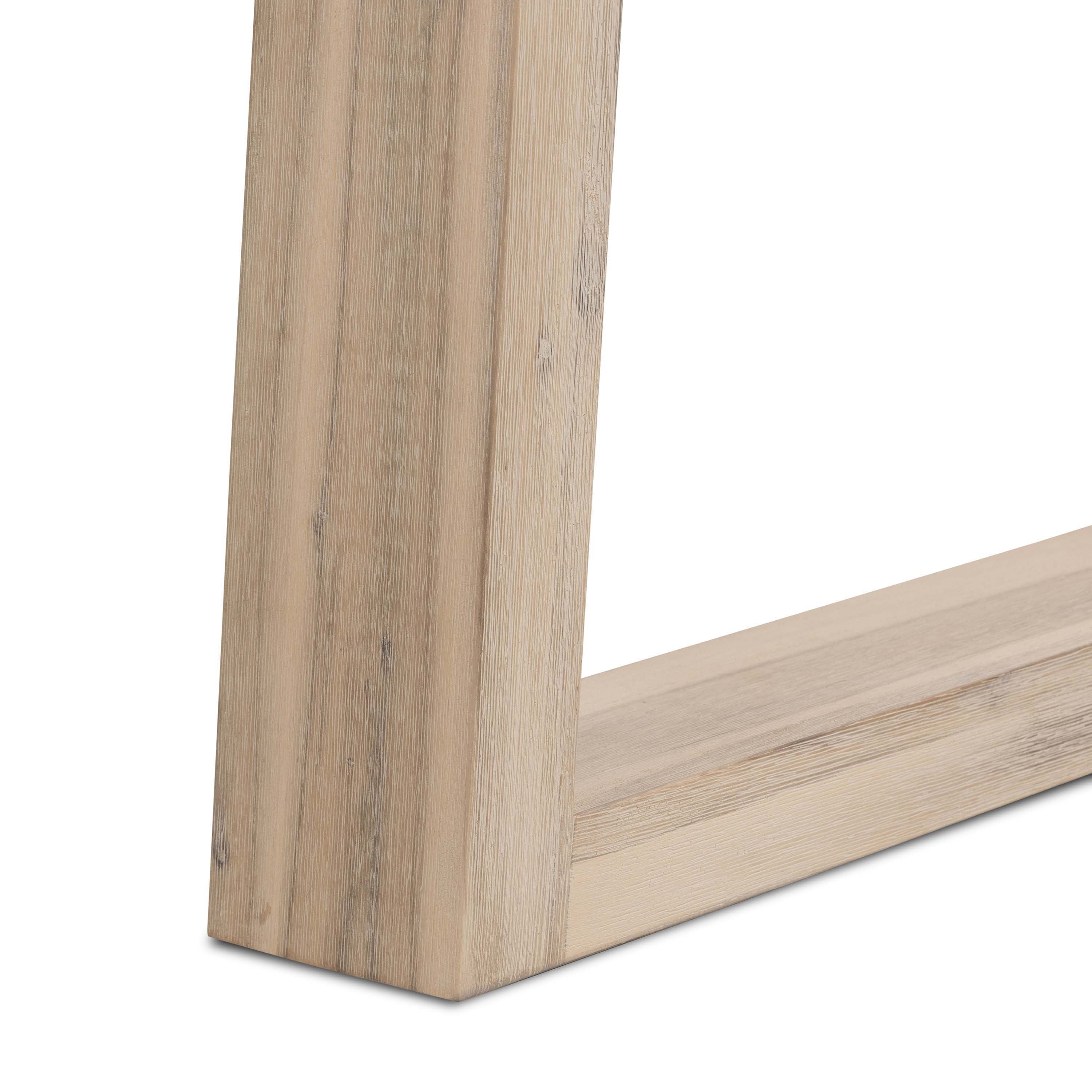 2.0m eTerrazzo Rectangular Dining Table | Ivory Coast with Wide Ivory Wash Legs - www.elkstone.com.au