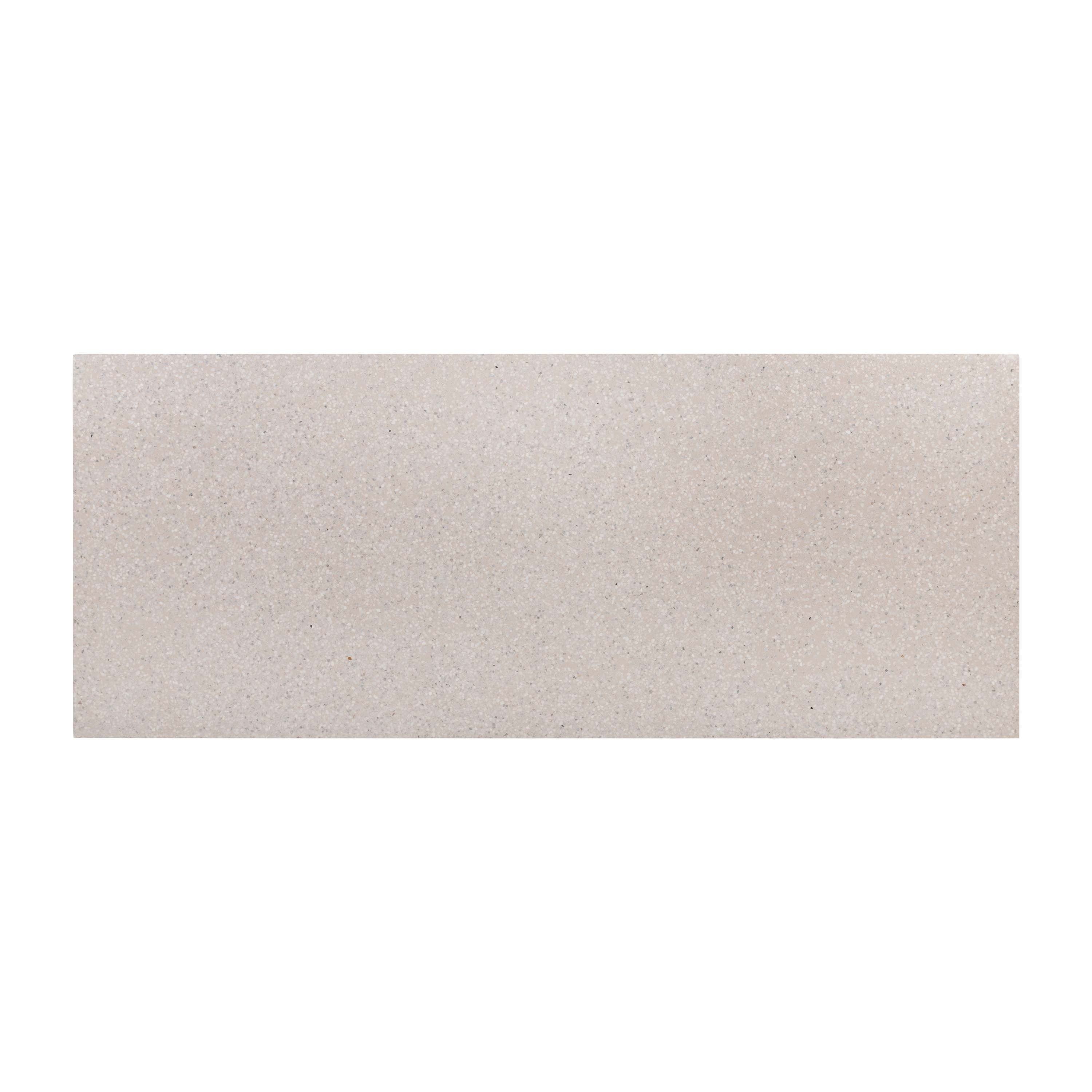 2.4m eTerrazzo Rectangular Dining Table | Ivory Coast with Wide Ivory Wash Legs - www.elkstone.com.au