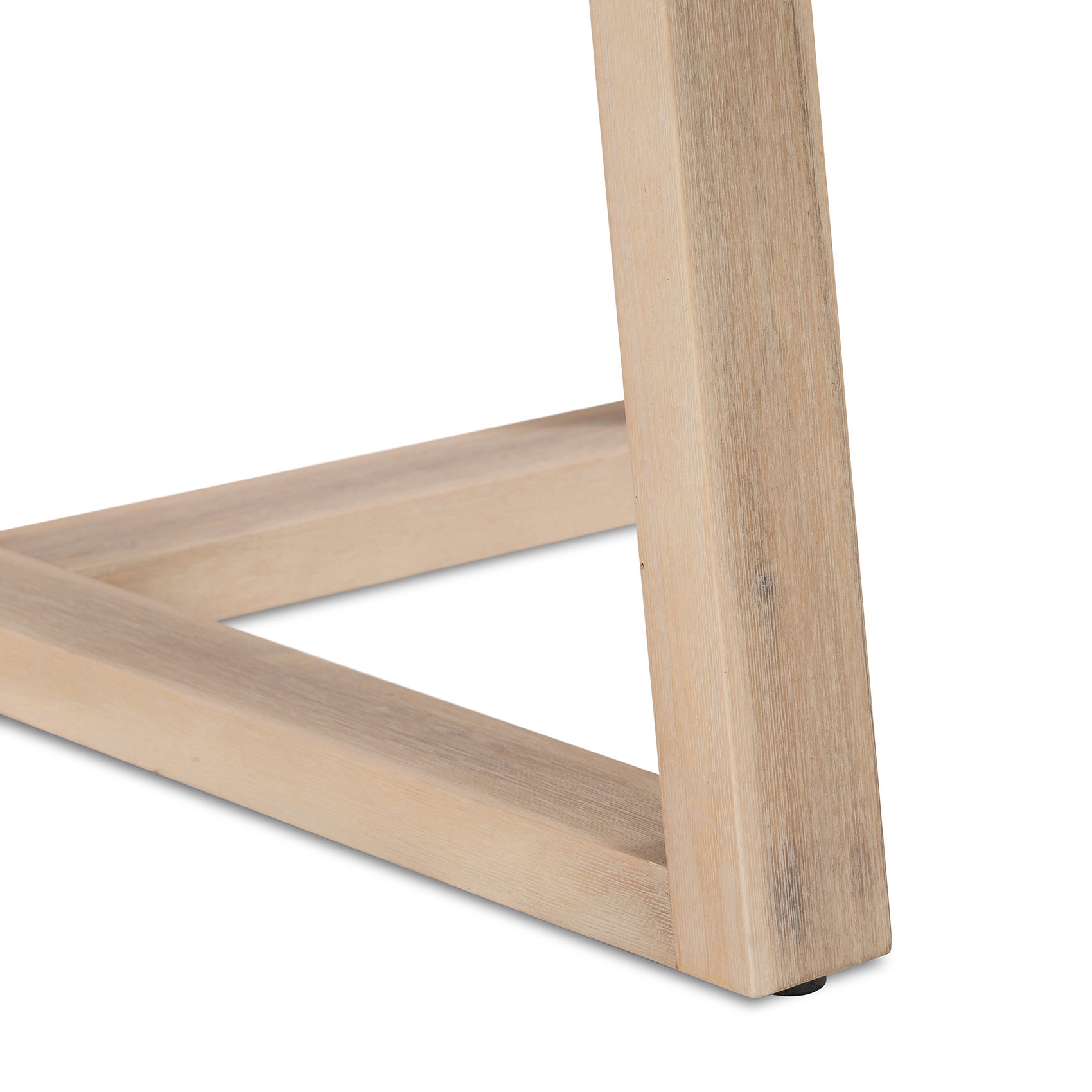 1.6m eTerrazzo Round Dining Table | Ivory Coast with Ivory Washed Acacia Wood Legs - www.elkstone.com.au