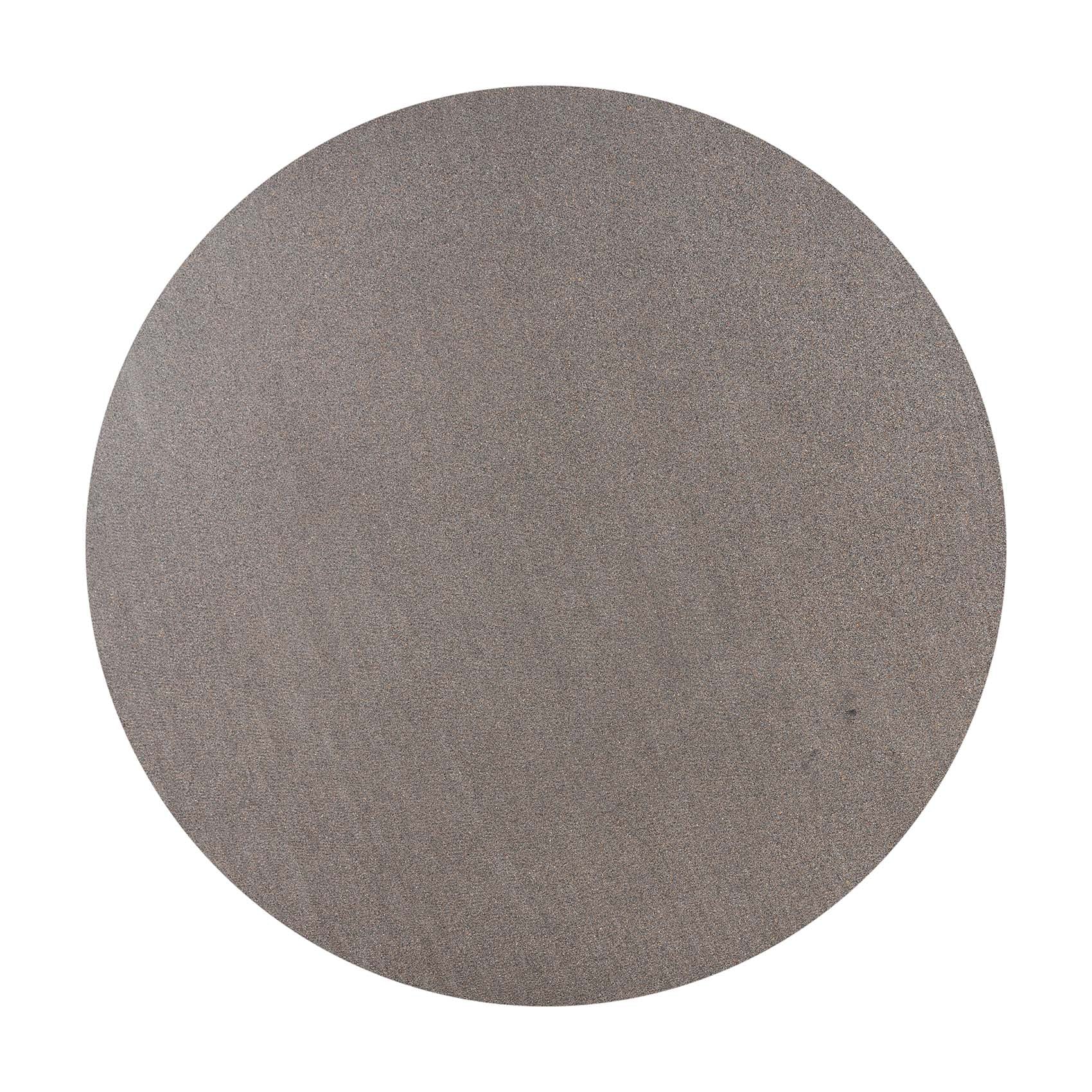 1.4m Avalon Round Dining Table | Speckled Grey with Black Metal Cone Base - www.elkstone.com.au