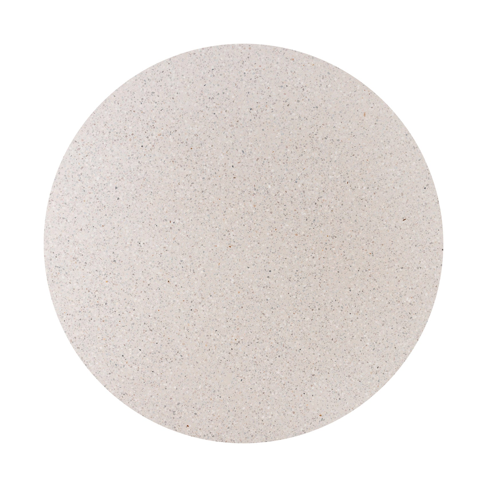 1.6m eTerrazzo Round Dining Table | Ivory Coast with Ivory Washed Acacia Wood Legs - www.elkstone.com.au