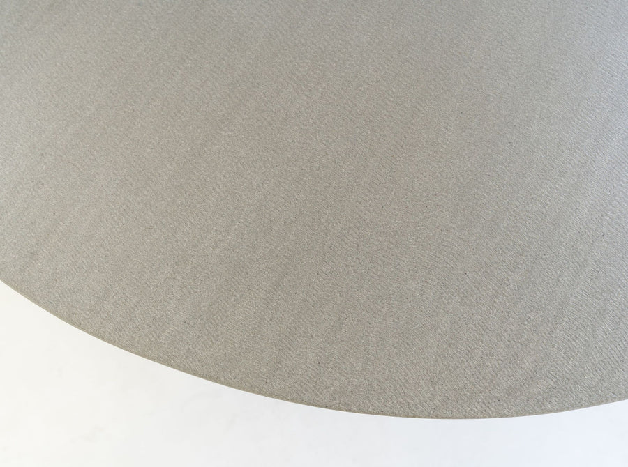 1.2m Avalon Elkstone Dining Table| Pebble Grey with Black powder coated cone leg - www.elkstone.com.au