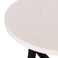 1.2m Beach Alta Round Dining Table with Black powder Coated legs| 4 chairs - www.elkstone.com.au