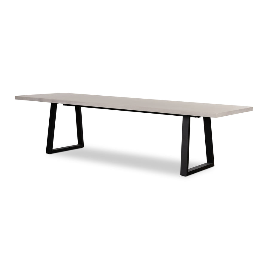 3m Elkstone Beach Dining Table with 2 Bench seats with Black Powder Coated legs - www.elkstone.com.au