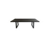 3.0m eTerrazzo Rectangular Rich Umber Dining Table| Norwegian brown Acacia Timber legs - www.elkstone.com.au