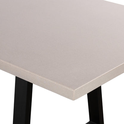 3m Elkstone Beach Dining Table with 2 Bench seats with Black Powder Coated legs - www.elkstone.com.au