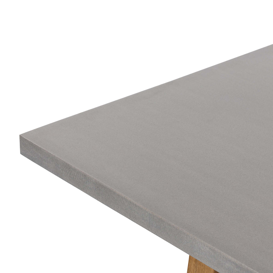 2.4m Sierra Rectangular Dining Table | Pebble Grey with Light Honey Acacia Wood Legs | 10% Off - www.elkstone.com.au