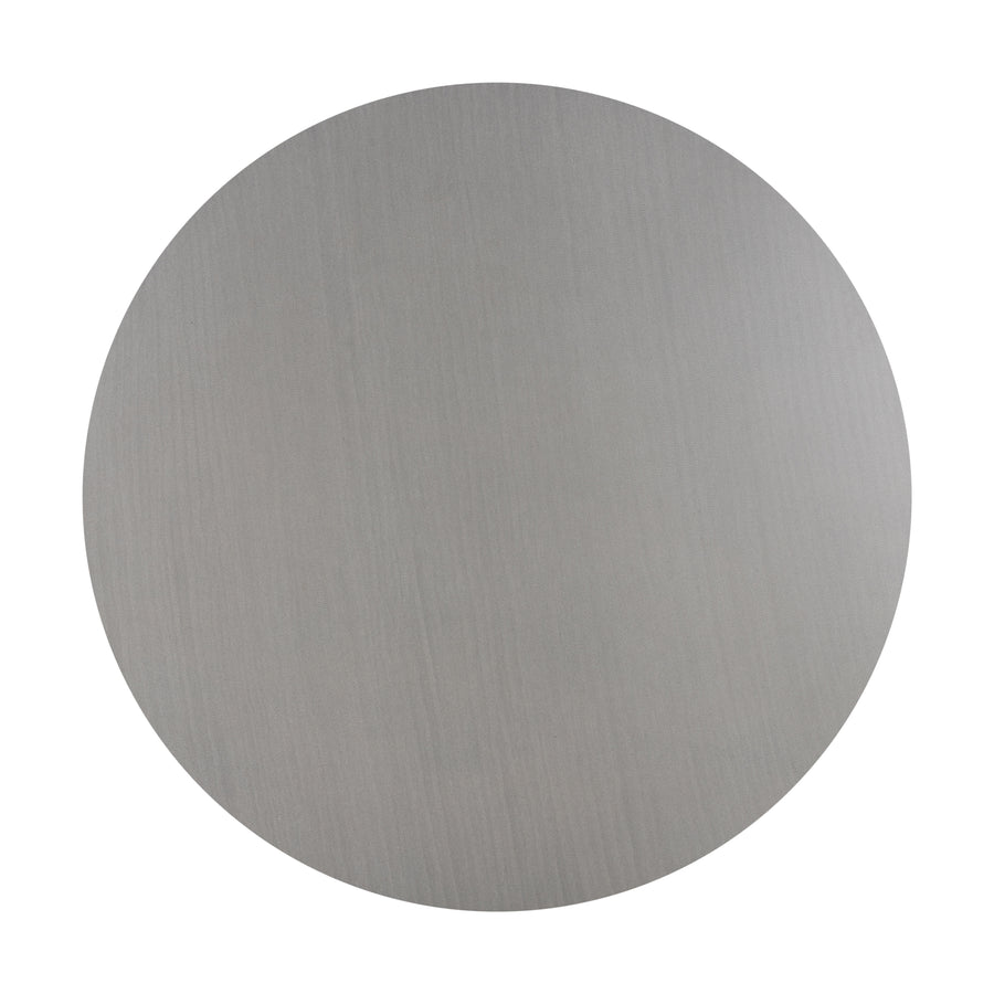 90cm Elkstone Round Coffee Table| Pebble Grey with Black powder Coated Legs