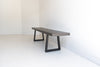 1.65m Sierra Bench Seat | Speckled Grey with Black Metal Legs - www.elkstone.com.au