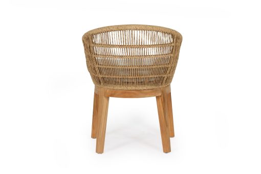 Bambry Arm Chair Natural |Teak Frame - Indoor / Outdoor - www.elkstone.com.au