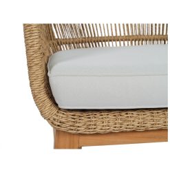 Bambry Arm Chair Natural |Teak Frame - Indoor / Outdoor - www.elkstone.com.au
