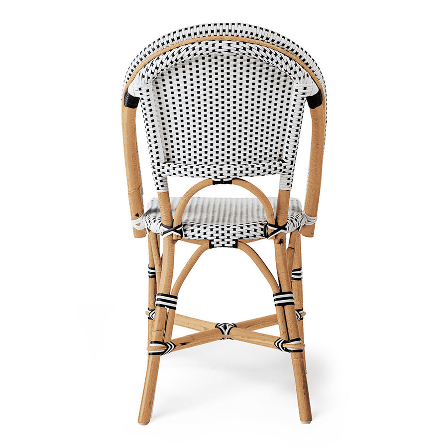 Whitby Black Side chair | Rattan Frame and seat - www.elkstone.com.au