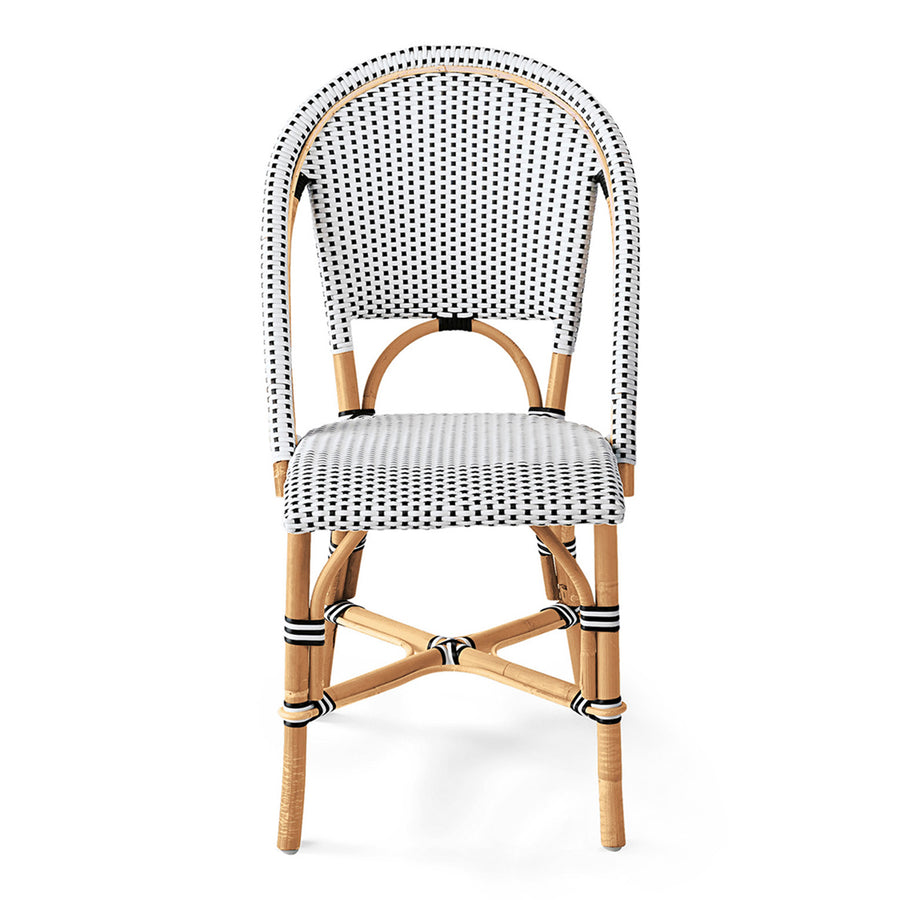 Whitby Black Side chair | Rattan Frame and seat - www.elkstone.com.au