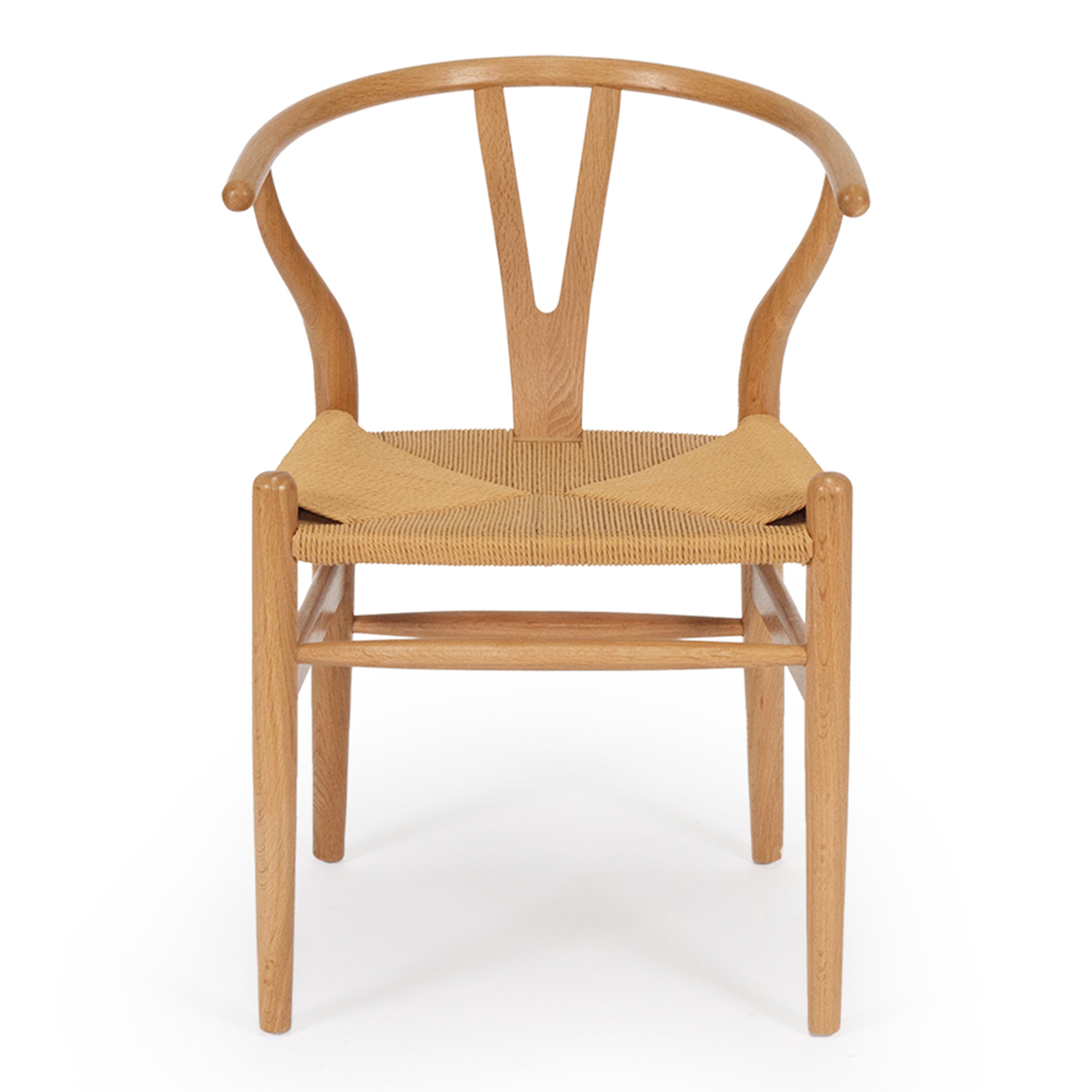 Kiamba Wishbone Dining Chair| Natural Cord and Teak Wood Frame - www.elkstone.com.au