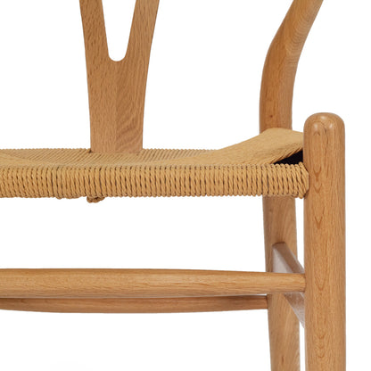 Kiamba Wishbone Dining Chair| Natural Cord and Teak Wood Frame - www.elkstone.com.au