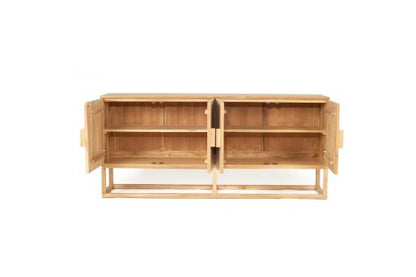 Cassie Sideboard - Teak 4 Door - www.elkstone.com.au
