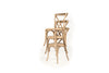 Stackable Paris Cross back Chair- Natural Oak - www.elkstone.com.au