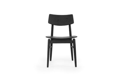 Harvey Dining Chair-  Black American Oak - www.elkstone.com.au