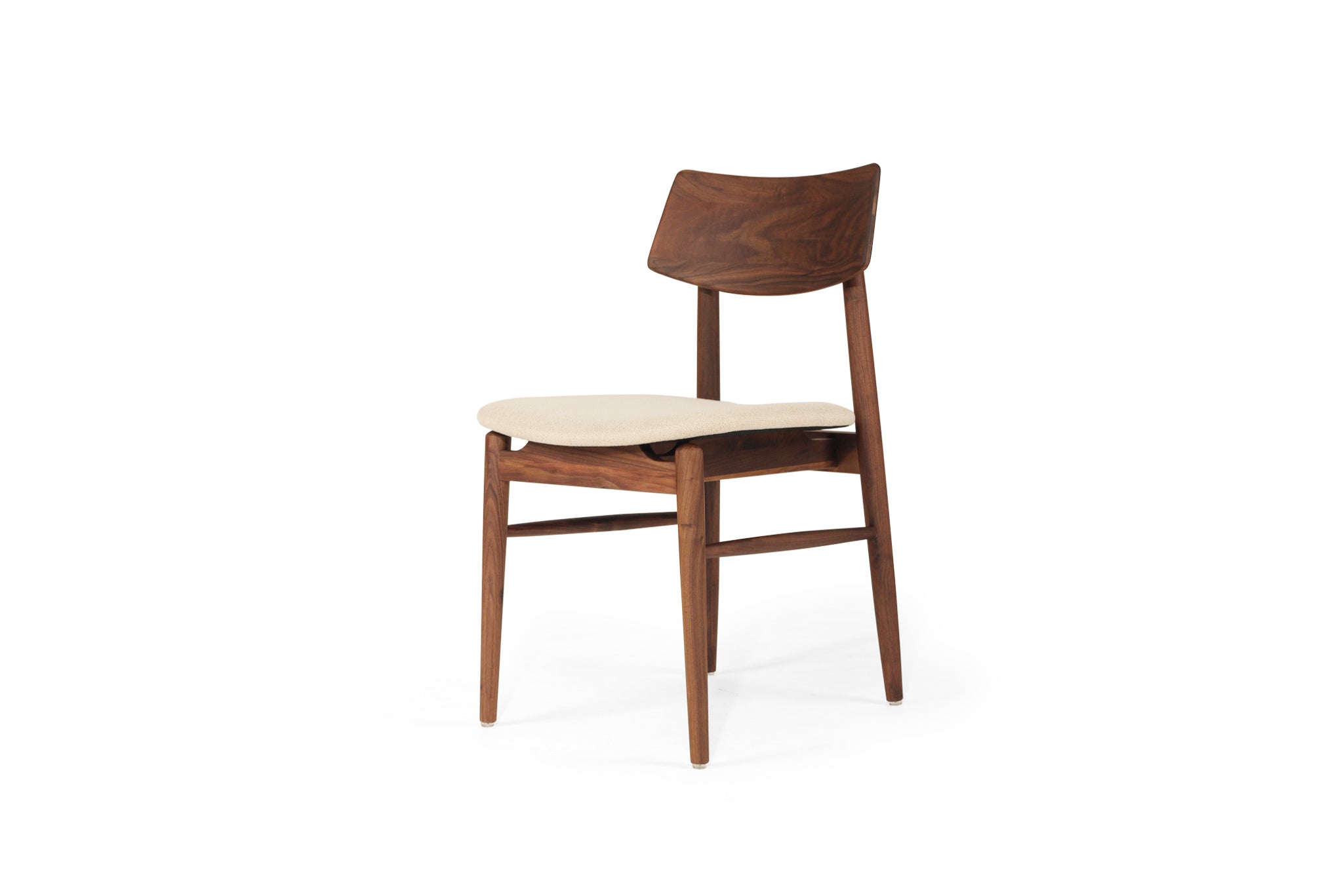 Harvey Dining Chair- Walnut Timber frame with cushioned seat - www.elkstone.com.au