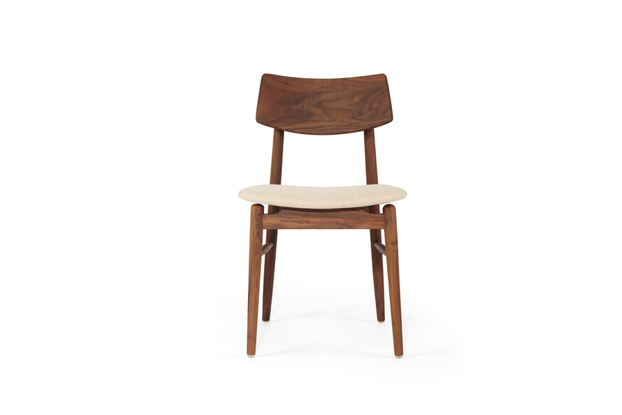 Harvey Dining Chair- Walnut Timber frame with cushioned seat - www.elkstone.com.au