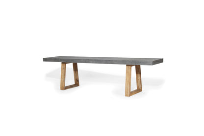 2.25 Sierra Bench Seat | Speckled Grey with Light Honey Acacia Legs - www.elkstone.com.au