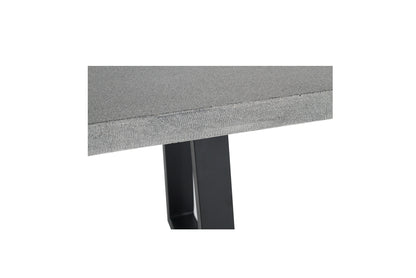 2.25 Sierra Bench Seat | Speckled Grey with Matte Black Powder Coated Legs - www.elkstone.com.au