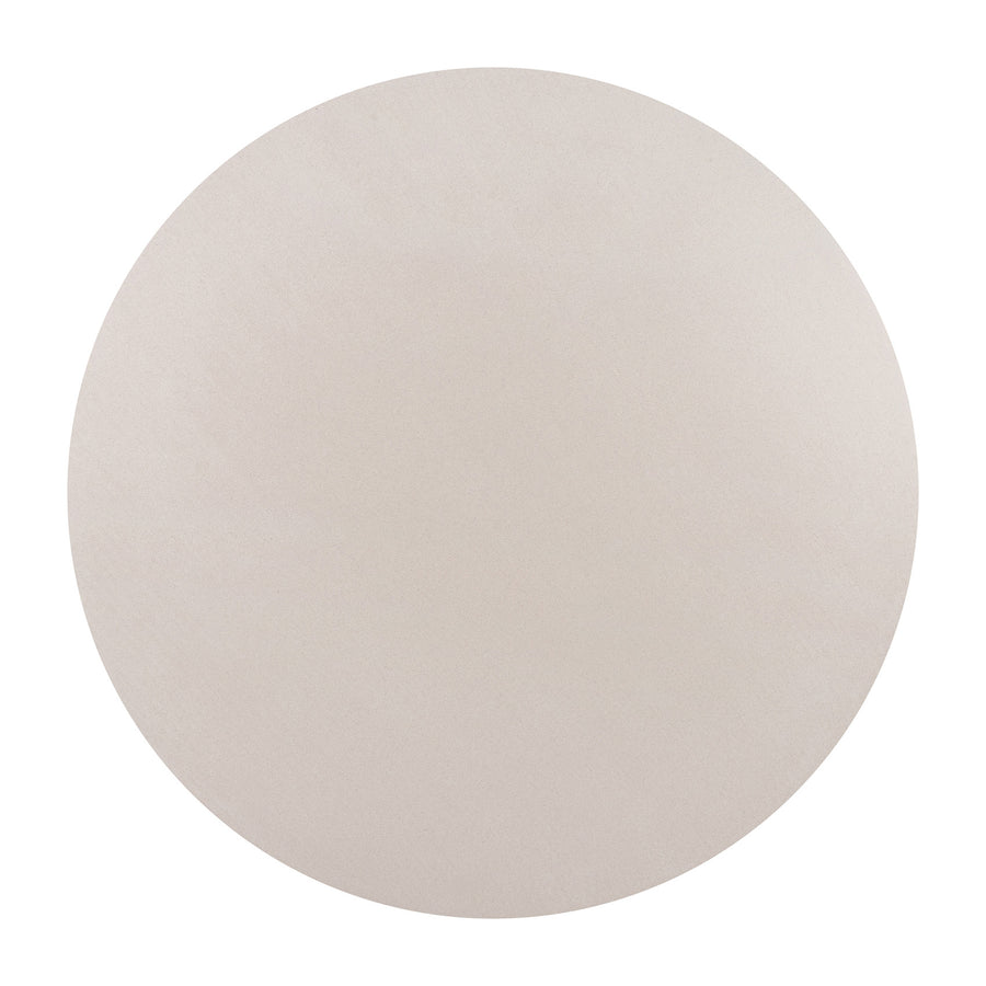 90cm Elkstone Round Coffee Table| Beach with Black Powder Coated legs