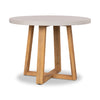 1.0 Alta Round Elkstone Dining Table Beach\ Light Honey Acacia Legs - www.elkstone.com.au