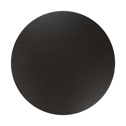 1.6m Alta Round Dining Table | Ebony Black with Light Honey Acacia Wood Legs - www.elkstone.com.au