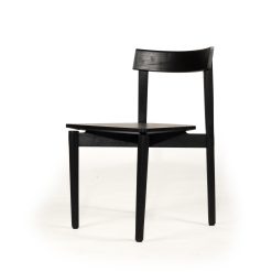 Onyx Dining Chair - Black Teak wood - www.elkstone.com.au
